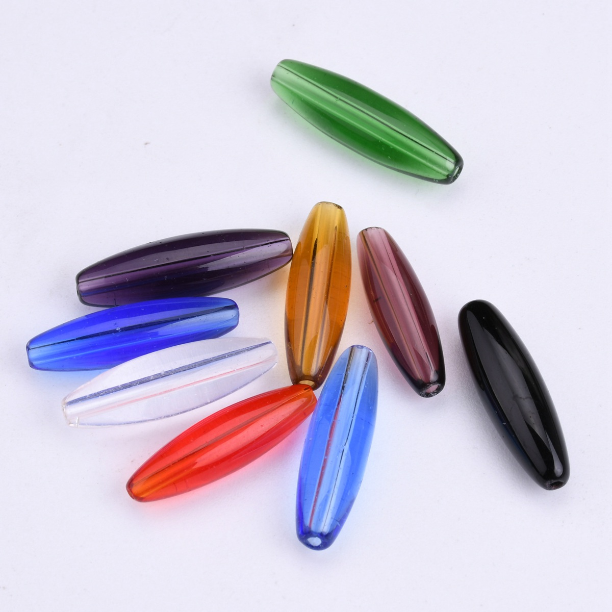 Crimp Bead Tube - 20 pz Forma di Tubo Ovale