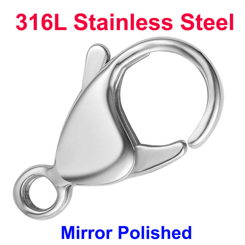 Jewelry Making Material - Chiusure a Moschettone in Acciaio Inox