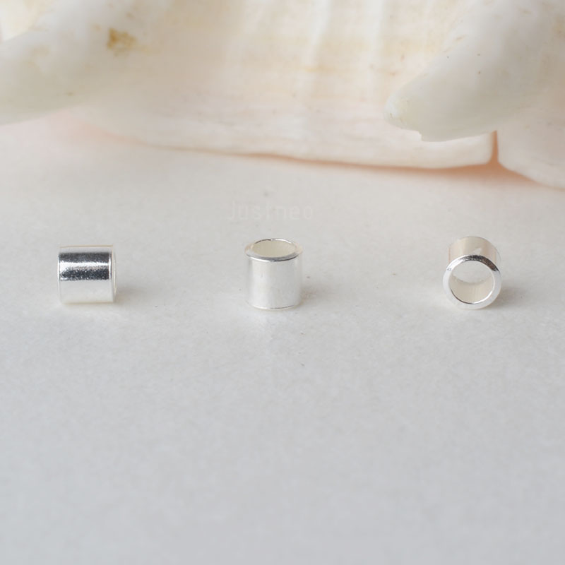 Crimp Bead Tube - Perline a crimpare sciolte ipoallergeniche in