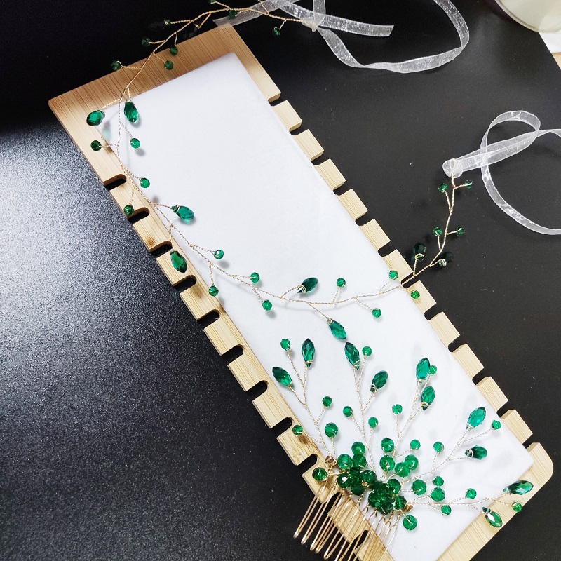 Jewelry Making Party For Adults - Gioiello per Capelli, Pettine Decorativo Verde
