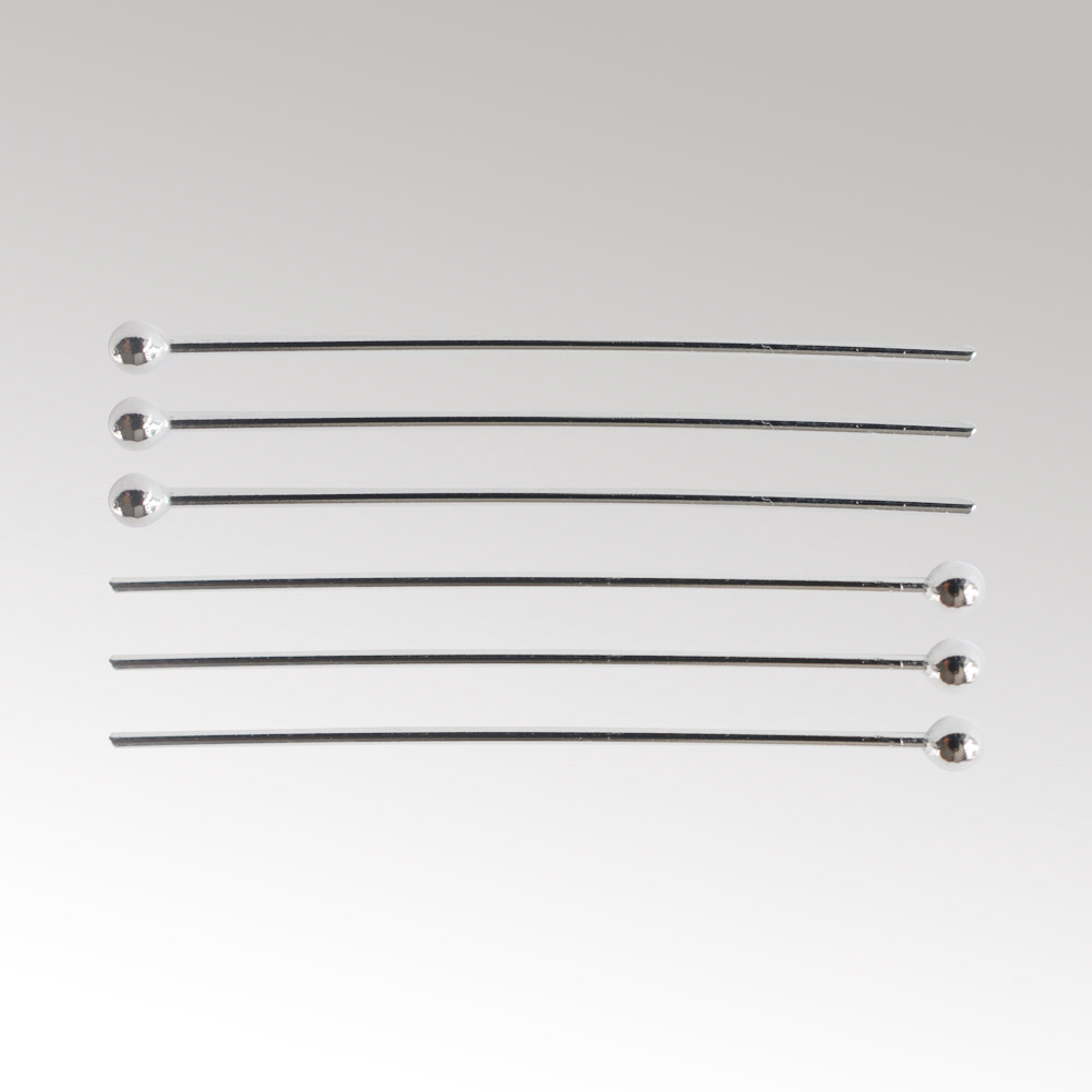 Jewelry Making Silver - Perni a testa sferica in argento