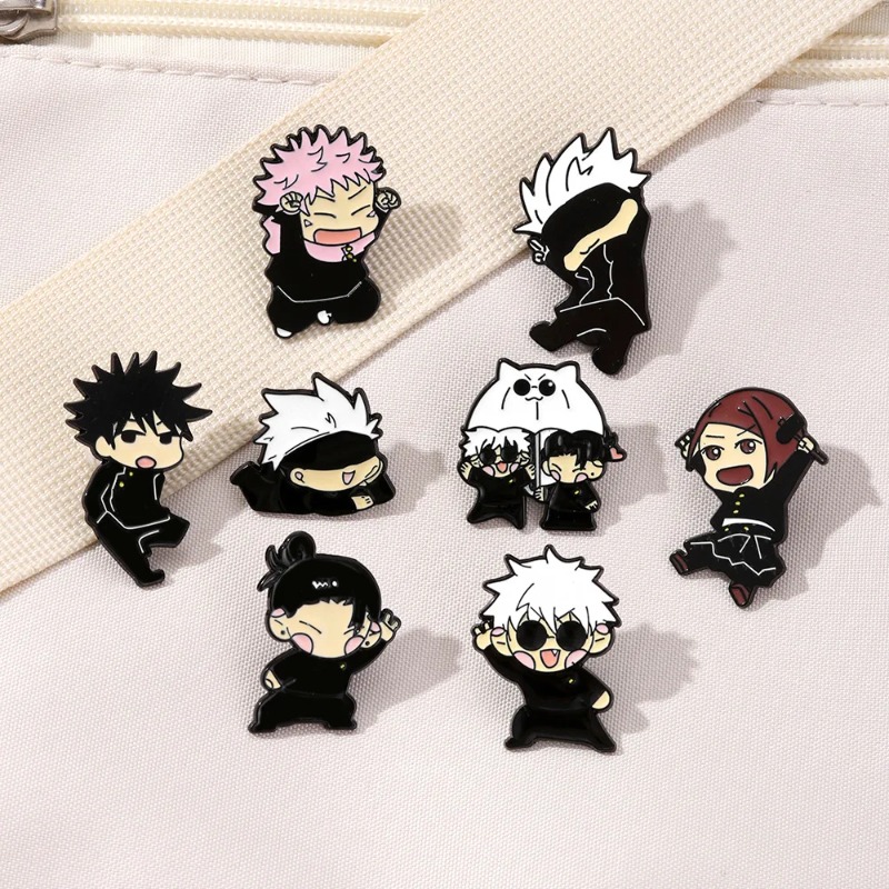 Jewelry Making Kit - Set di 8 spille smaltate anime