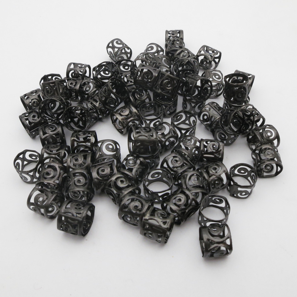 Crimp Bead Tube - 100 Pezzi di Perline per Capelli,
