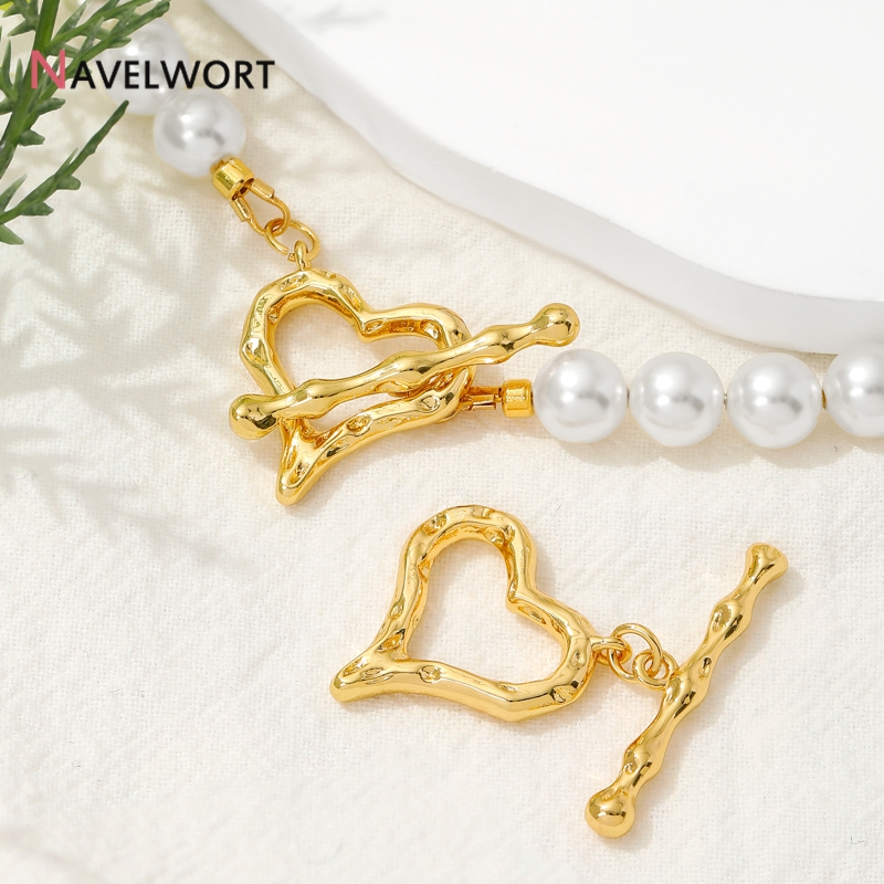 Jewelry Making Material - Connettori a Forma di Cuore Placcati