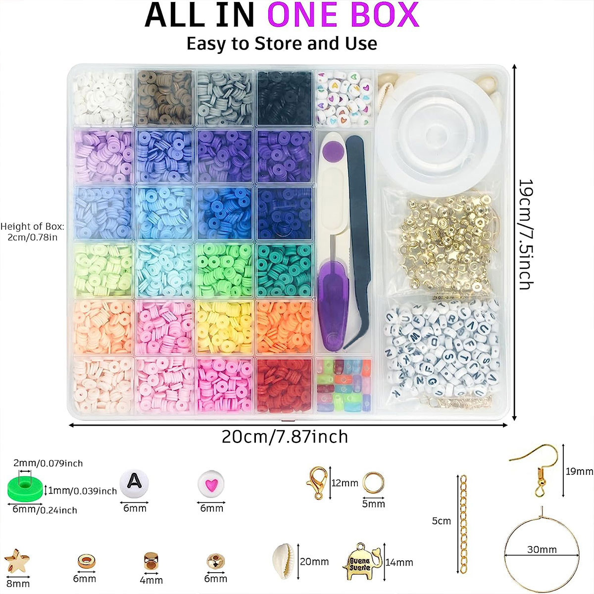 6000 pezzi 24 colori perline p - Jewelry Making In Clay recensione e prezzo