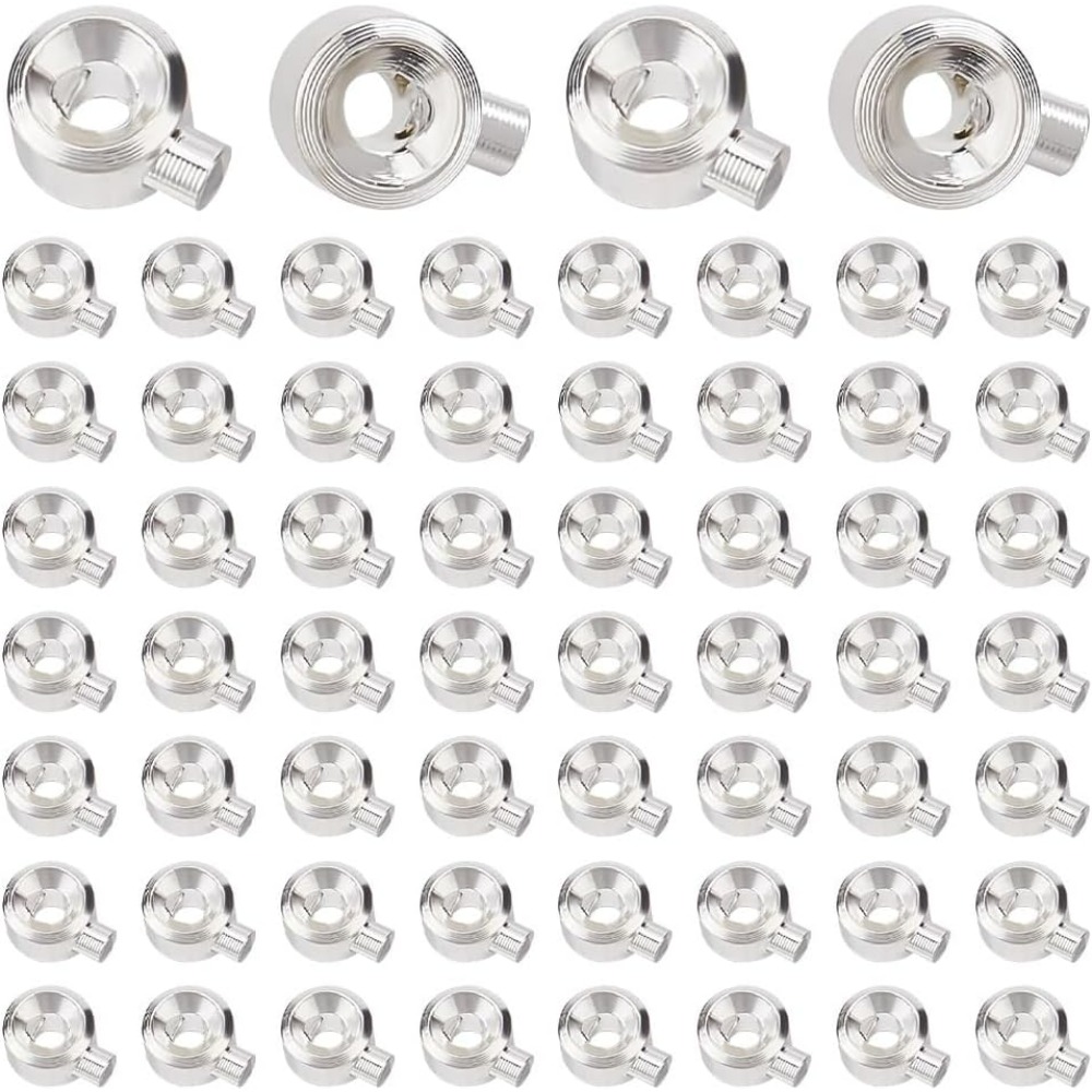 60 pezzi di perline a crimpare - Jewelry Making Silver recensione e prezzo