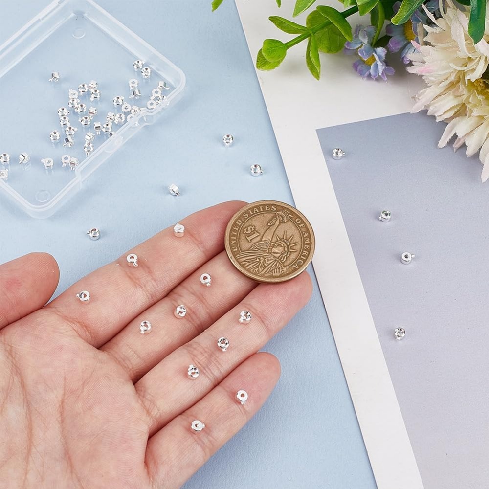 60 pezzi di perline a crimpare - Jewelry Making Silver recensione e prezzo