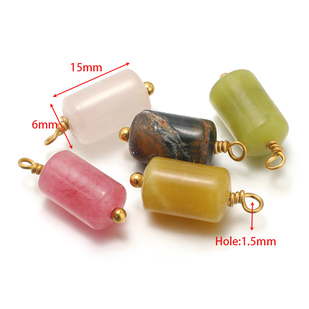10 pendenti cilindrici con cio - Jewelry Making Stones recensione e prezzo