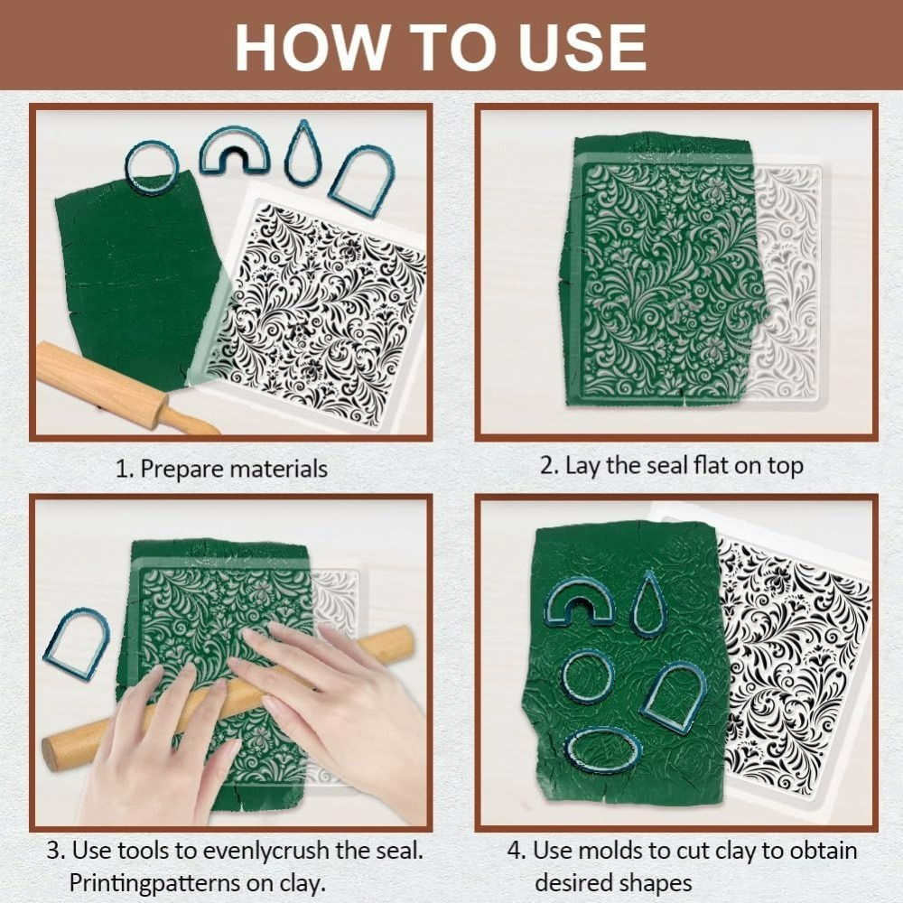 Fogli di texture in argilla po - Jewelry Making In Clay recensione e prezzo